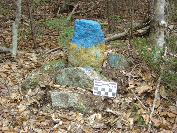 Northwood State Park NH Standing Stone Boundary Marker