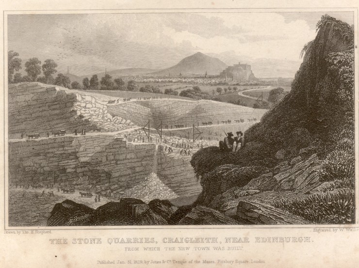 1829 Stone Quarries Craigleith Scotland