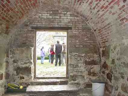 1843 Brick Arched Root Cellar Interior New London CT