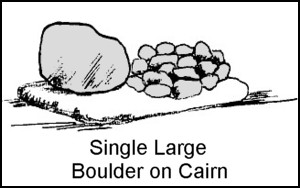 Single Large Boulder in Cairn